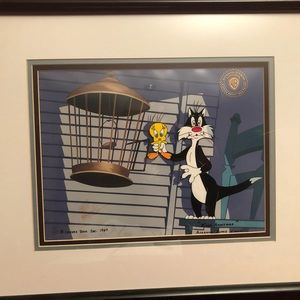 1959 Warner Brothers Inc. signed cell titled birds anonymous